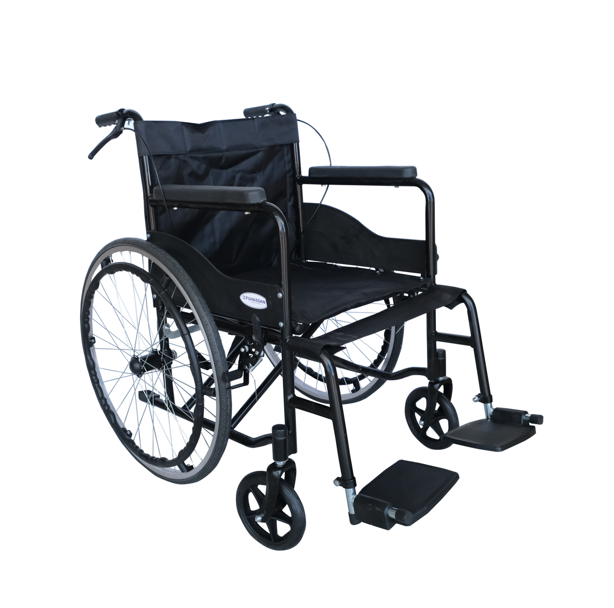 FH 02 Folding Manual Wheelchair with Attendant Brake