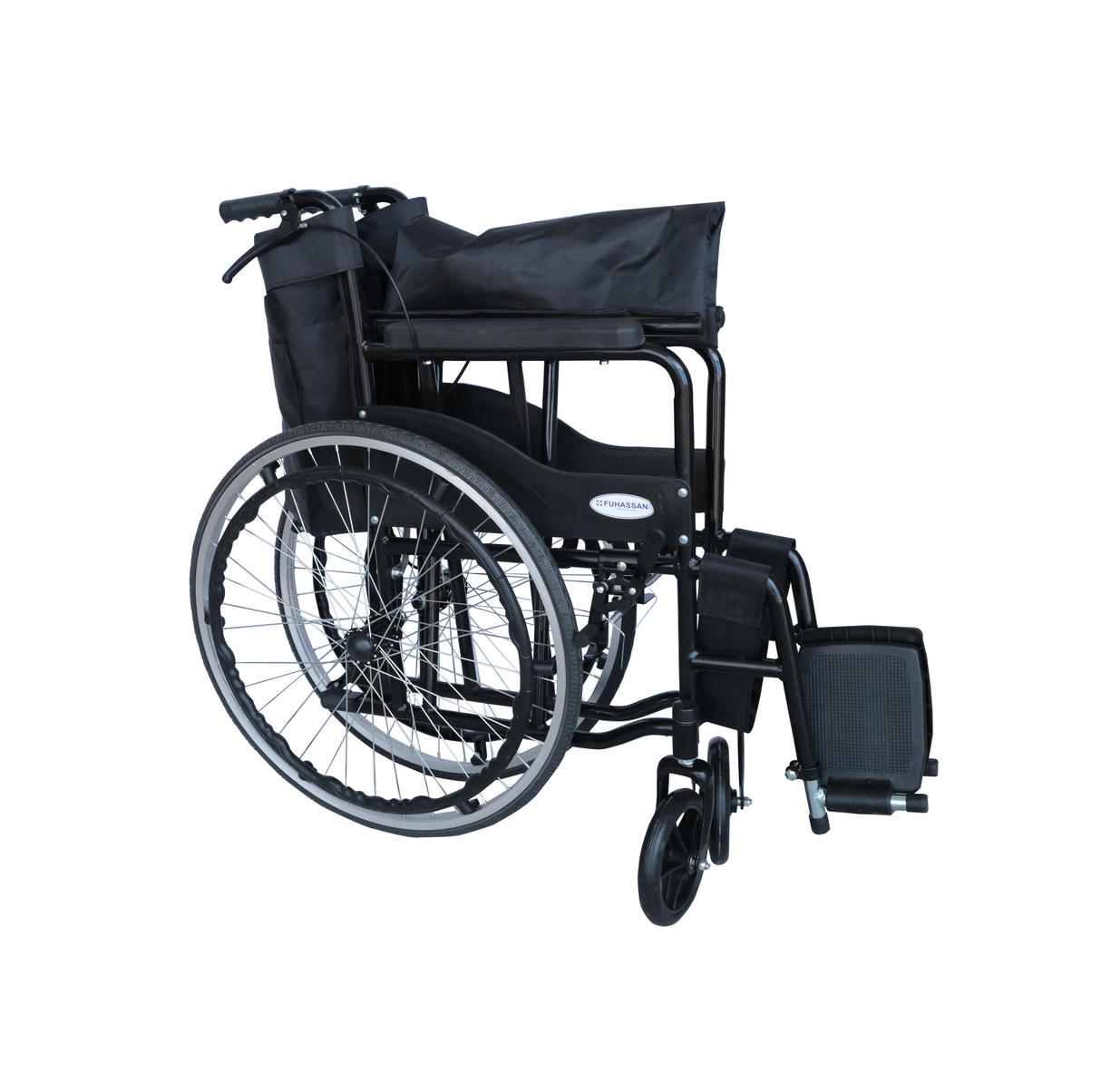 FH 02 Folding Manual Wheelchair with Attendant Brake
